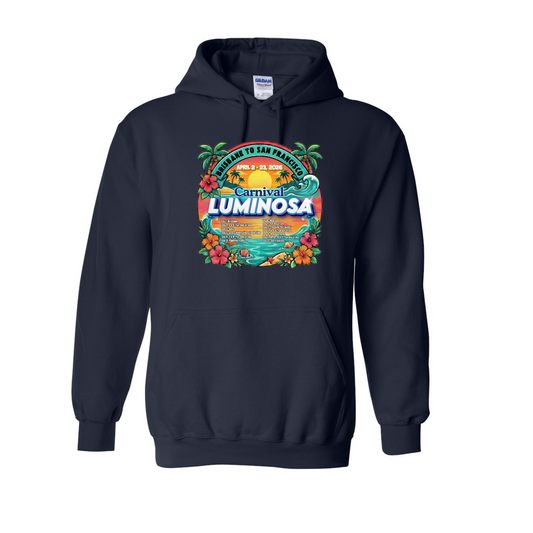 Carnival Luminosa Brisbane to San Francisco Transpacific April 2 - 23, 2026 Cruise HeavyBlend Hooded Sweatshirt
