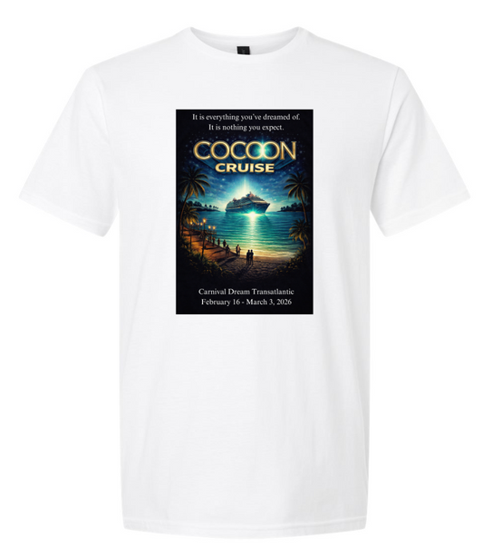 Cocoon Cruise - Carnival Dream Galveston, TX to Barcelona, Transatlantic February 16 - March 3, 2026 Cruise Ringspun Cotton Short Sleeve T-Shirt